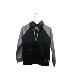FILA Sport Live In Motion Boys Black And Gray Pullover Jacket Size M 10-12